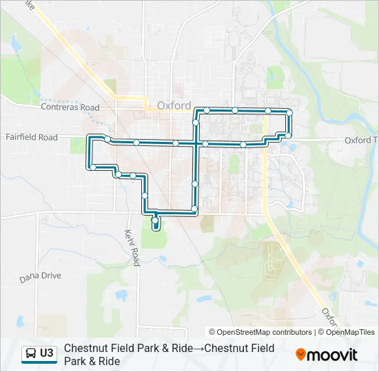 U3 Bus Line Map