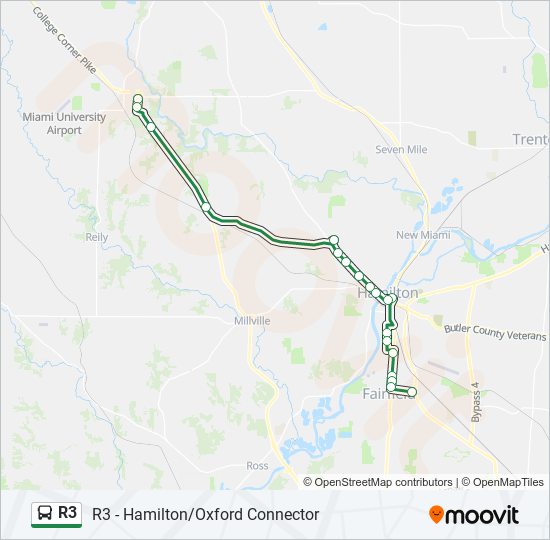 R3 bus Line Map