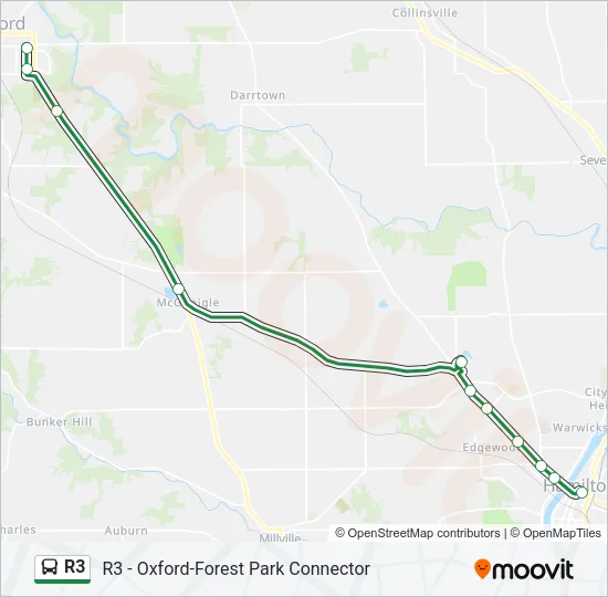 R3 Bus Line Map