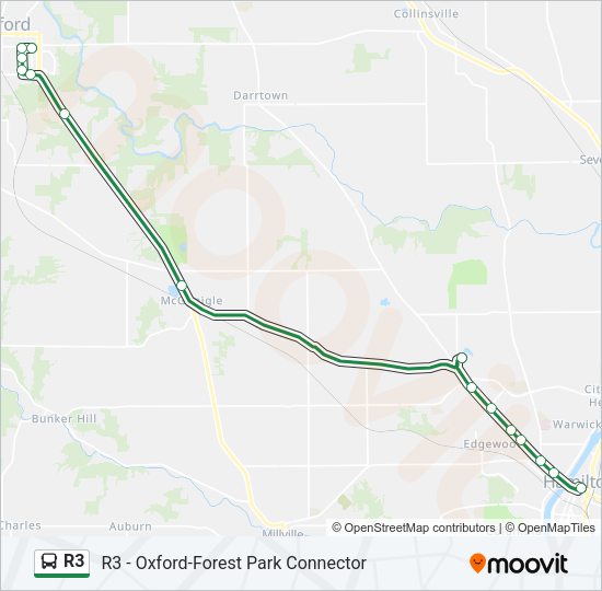 R3 Bus Line Map