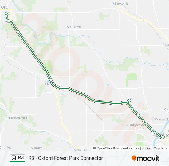 R3 Bus Line Map