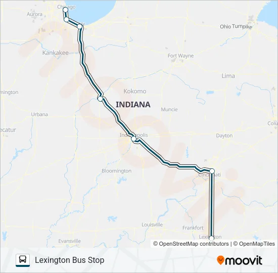 GREYHOUND US0120 Bus Line Map