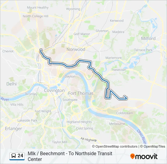 24 Bus Line Map