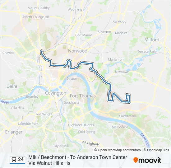 24 Bus Line Map