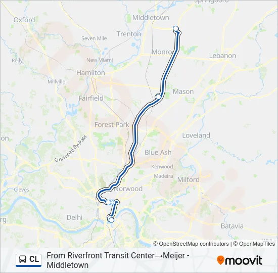 CL Bus Line Map
