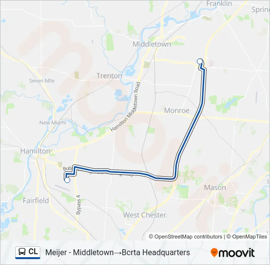 CL Bus Line Map
