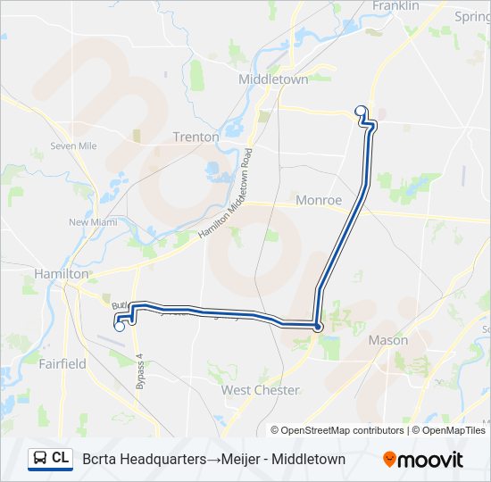 CL Bus Line Map