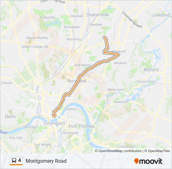 4 bus Line Map