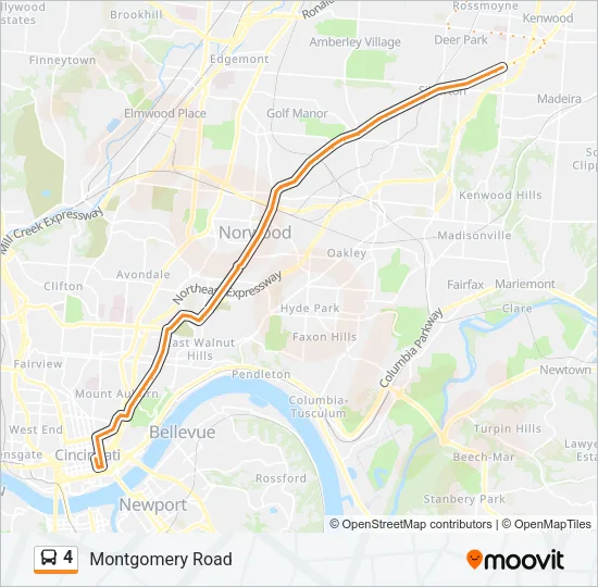 4 Bus Line Map