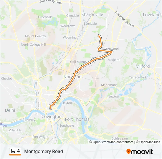 4 Bus Line Map
