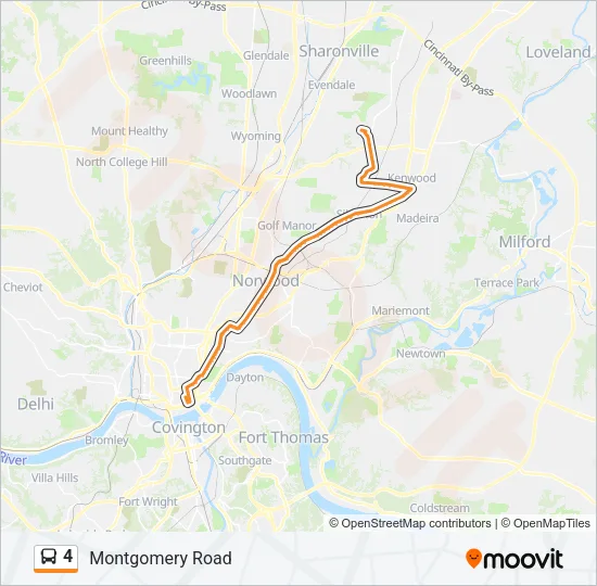 4 Bus Line Map