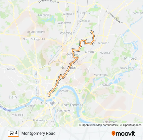 4 Bus Line Map