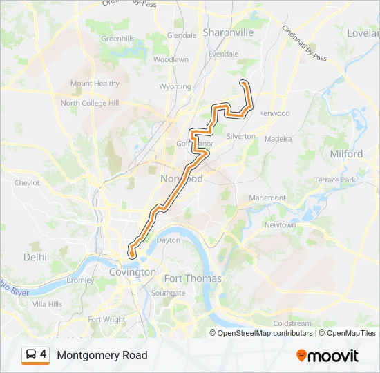4 Bus Line Map