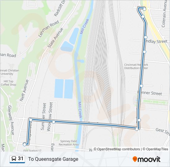 31 bus Line Map