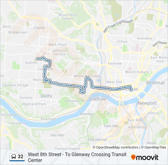 32 bus Line Map