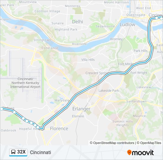 32X bus Line Map