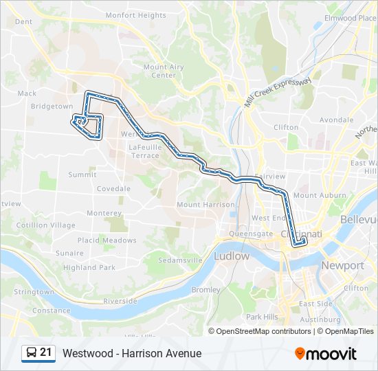 21 Route: Schedules, Stops & Maps - 21 Harrison Ave (Updated)