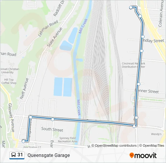 31 Route: Schedules, Stops & Maps - Queensgate Garage (Updated)