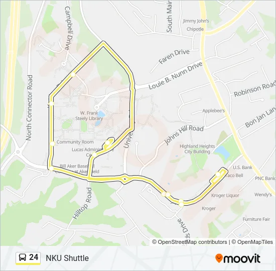 24 Bus Line Map
