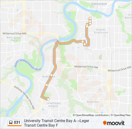 031 bus Line Map