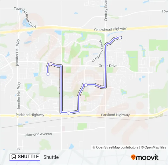 SHUTTLE Bus Line Map