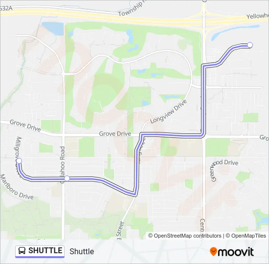 SHUTTLE Bus Line Map