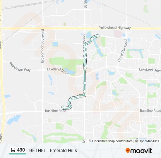 430 bus Line Map