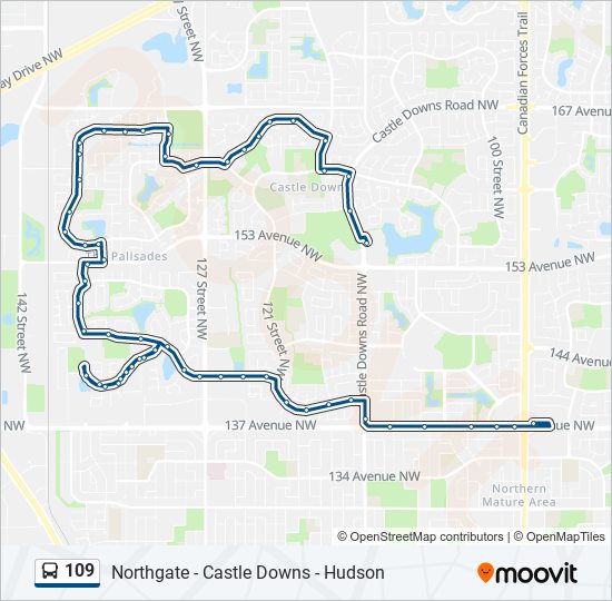 109 bus Line Map