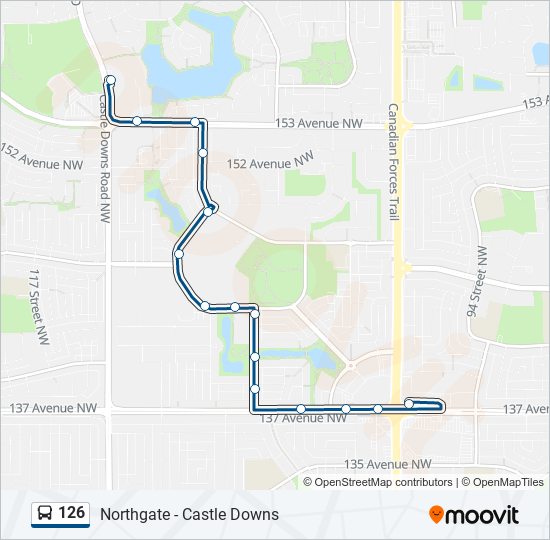 126 bus Line Map