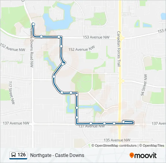 126 Bus Line Map