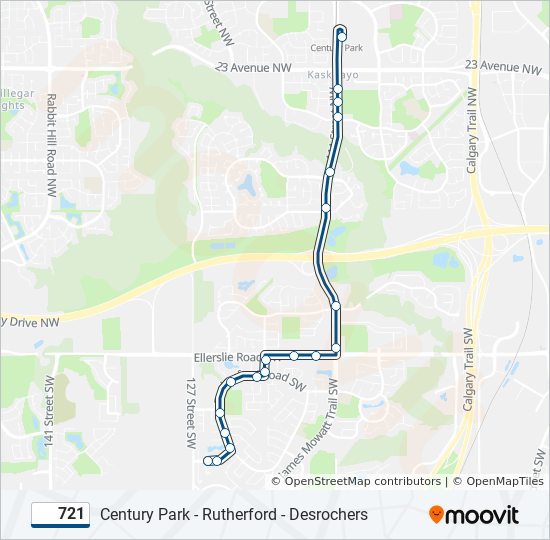 721 Route Schedules Stops Maps 125 Street 20 Avenue SW Century 721-route-schedules-stops-maps-125-street-20-avenue-sw-century