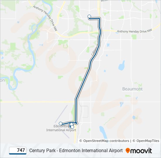 747 Route: Schedules, Stops & Maps - Edmonton International Airport‎→ ...