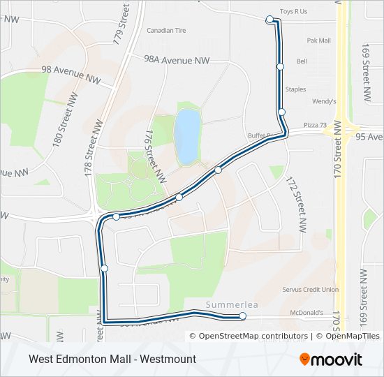 907 Route Schedules Stops Maps West Edmonton Mall Bay A 172 Street 99 Avenue