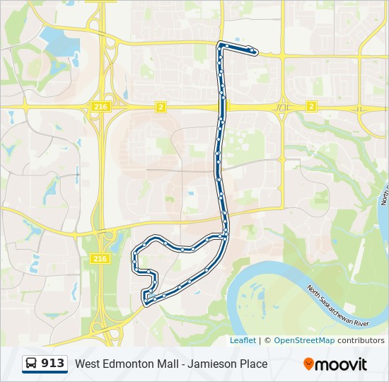 913 Route Schedules Stops Maps West Edmonton Mall Transit Centre Bay C West Edmonton Mall Transit Centre Bay C