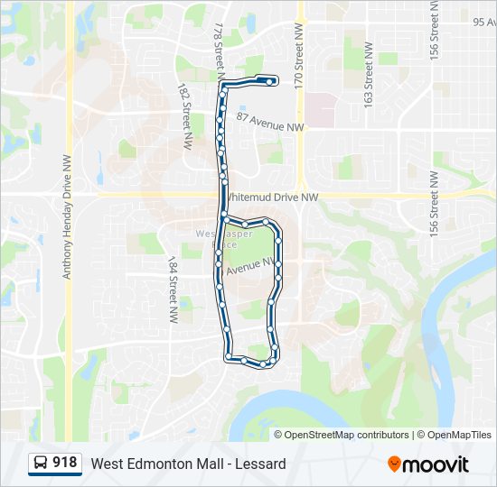 918 bus Line Map