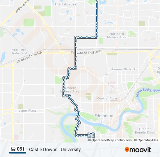051 bus Line Map
