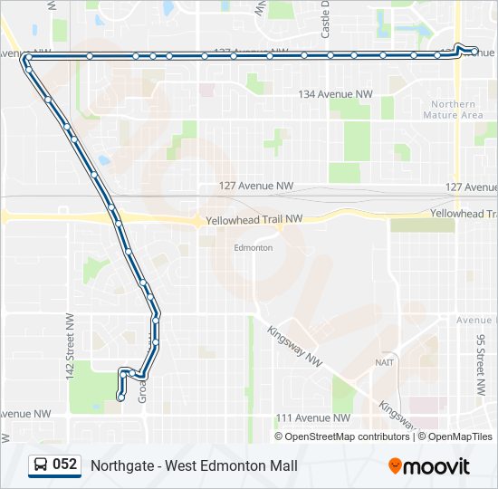 052 bus Line Map