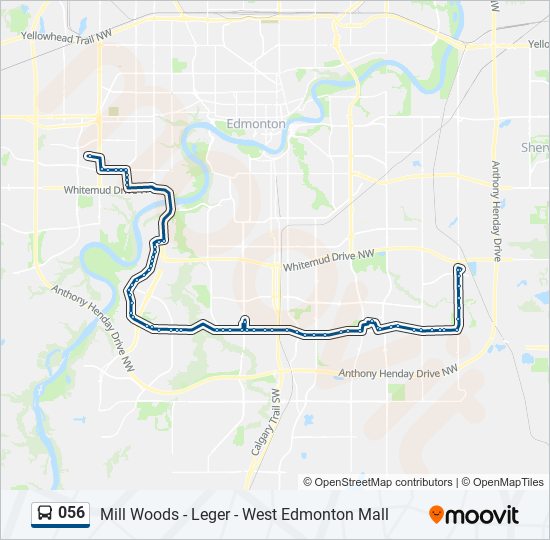 056 bus Line Map