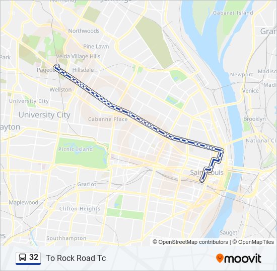 32 Route: Schedules, Stops & Maps - To Rock Road Tc (Updated)