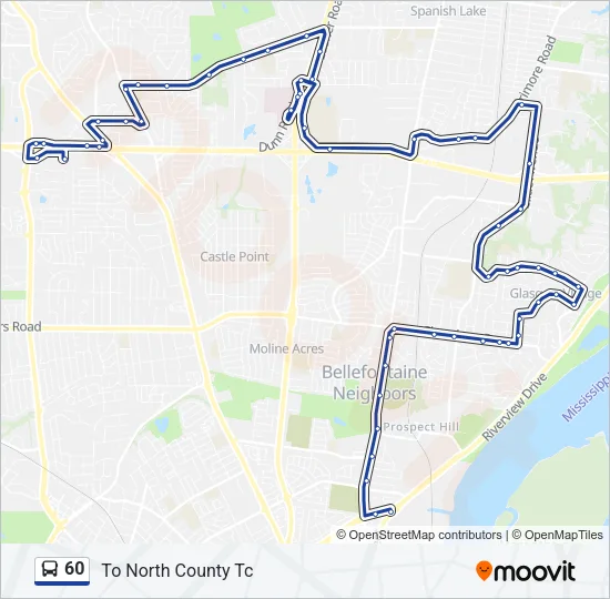 60 Bus Line Map