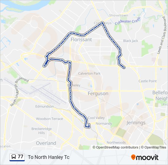 77 Bus Line Map