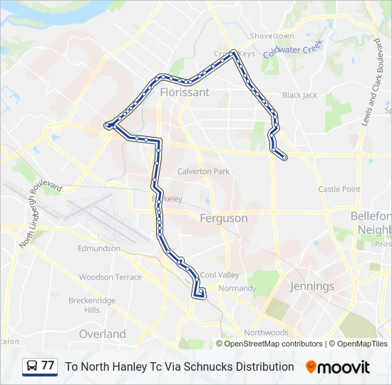 77 Bus Line Map