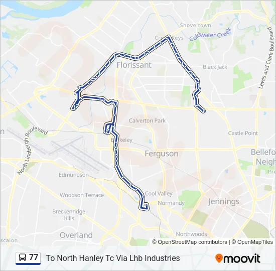 77 Bus Line Map