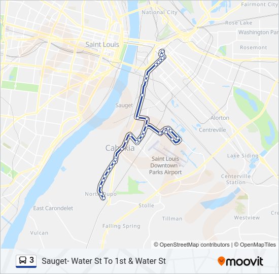 3 bus Line Map