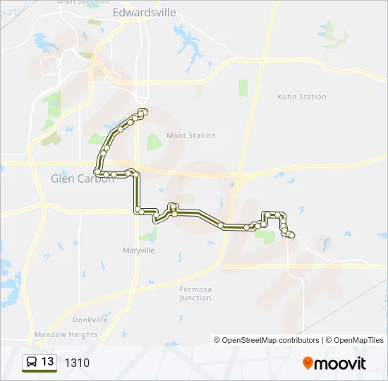 13 Bus Line Map
