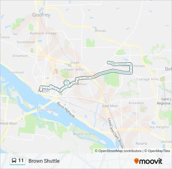 11 Bus Line Map