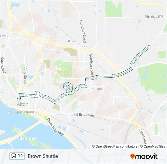 11 Bus Line Map