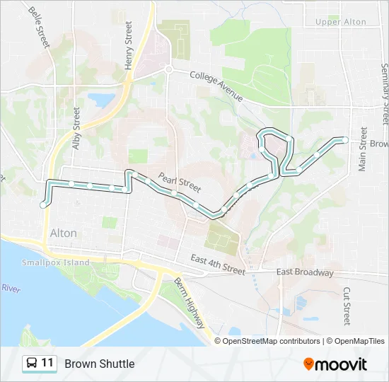 11 Bus Line Map