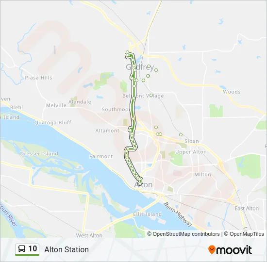 10 Bus Line Map