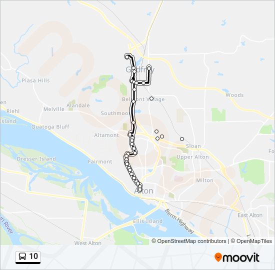 10 bus Line Map